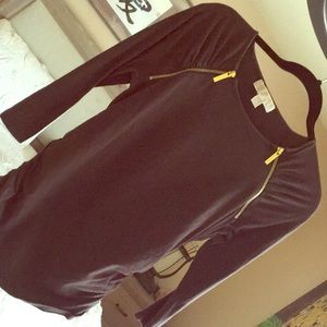 MICHAEL- Michael Kors sassy brown top